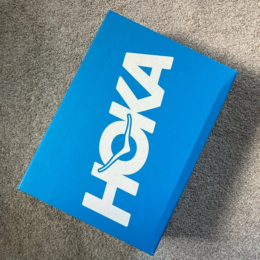 HOKA Running Shoe Box Brand New Blue White Clifton 10 - Picture 2 of 6